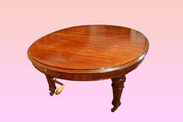 Antique large extendable Victorian mahogany table, 4 metres