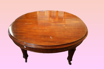 Grande tavolo ovale allungabile stile Vittoriano