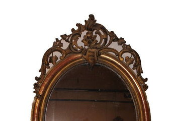 Specchiera ovale Luigi XV metà 1800