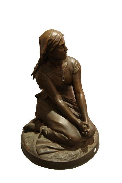 Scultura di "Henri Chapu" Joan of arc del 1800
