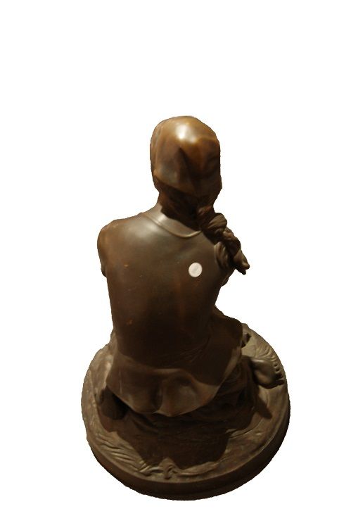 Scultura di "Henri Chapu" Joan of arc del 1800