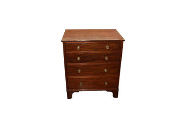 Antique small Victorian chest of drawers with 4 drawers from the 1800s in mahogany
