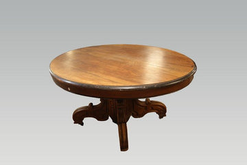 Antique 4 m extendable table from 1800 in Louis Philippe walnut