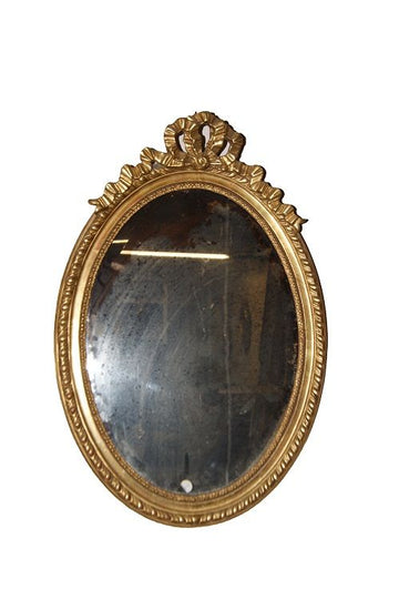 Louis XVI oval mirror