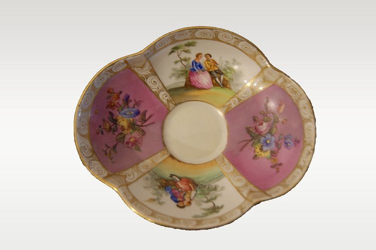 Tazza in porcellana del 1800 Meissen con marchio