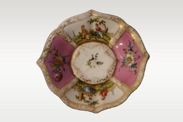 Tasse à thé et soucoupe antiques Meissen des années 1800