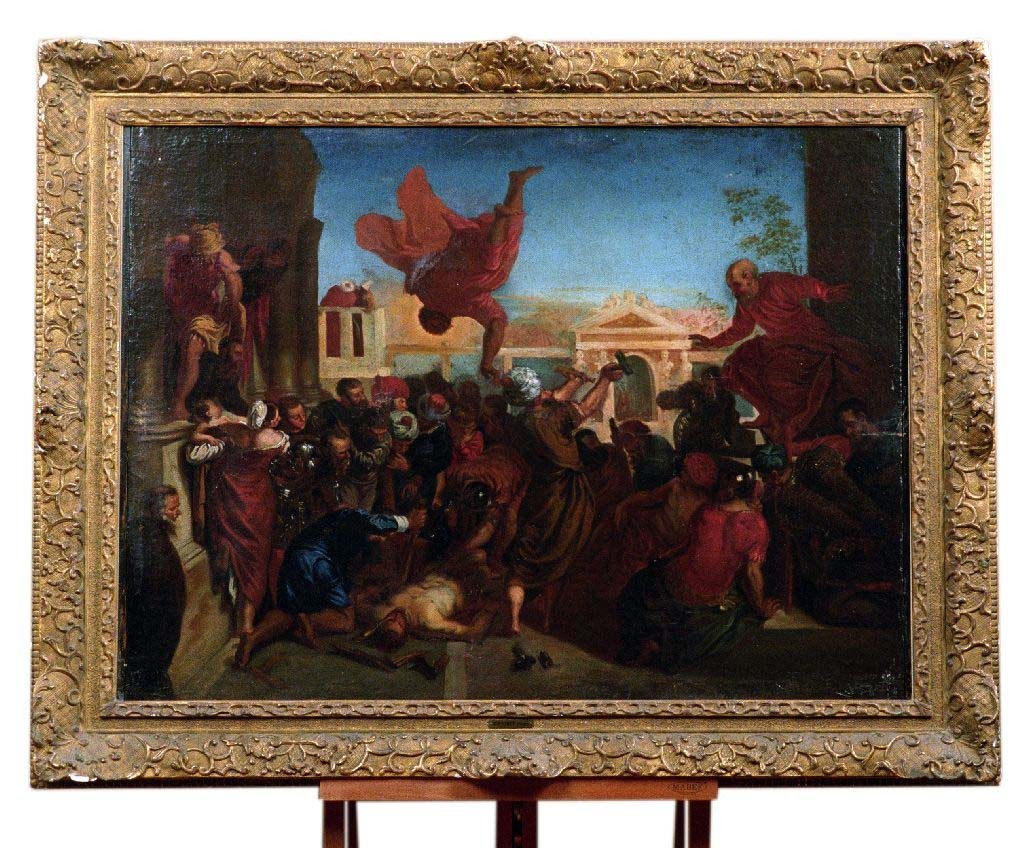 Olio su tela raffigurante il "Miracolo di San Marco"