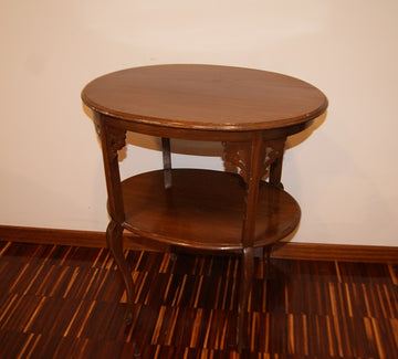 Petite Table anglaise de la fin des années 1800, de style Art Nouveau, en bois d'acajou