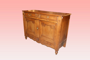 French rustic 2-door sideboard from the 19th century in oak wood
