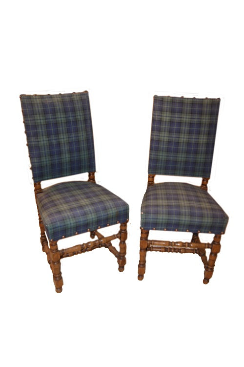 Gruppo di 4 sedie italiane del 1800 a rocchetto stile '600