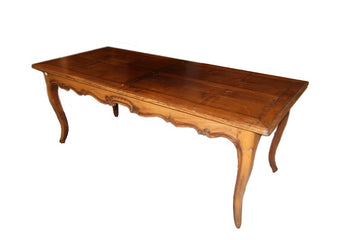 French rectangular table from 1900 Provençal style with extensions