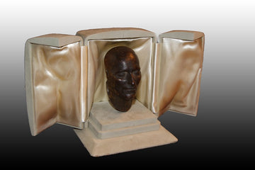 Masque funéraire en bronze de Napoléon Bonaparte de 1800