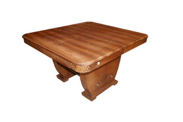 Tavolo francese stile Decò di inizio 1900 in legno di noce