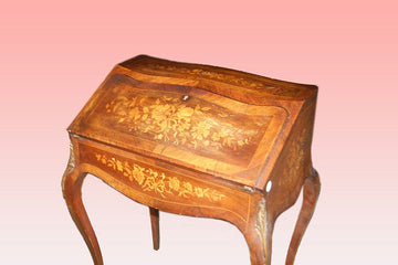 French flap from the 19th century, Louis XV style, in bois de violette wood