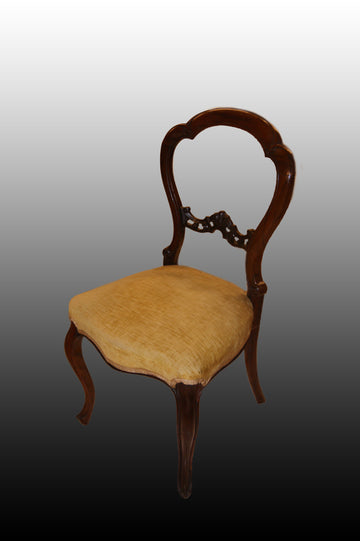 Gruppo di 4 sedie francesi del 1800 in legno di palissandro