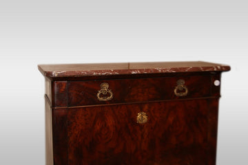 Secretaire stile Impero francese del 1800 in Piuma di mogano