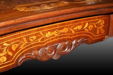 Table à jeux hollandaise de la fin des années 1700 de style Chippendale en bois d'acajou