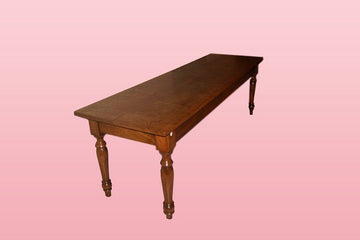 Antique large rustic Italian tavern table from 1800