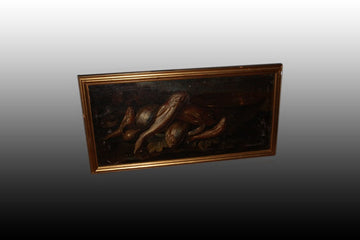 Paire de peintures à l'huile sur toile de 1600 Nature morte école Giuseppe Recco