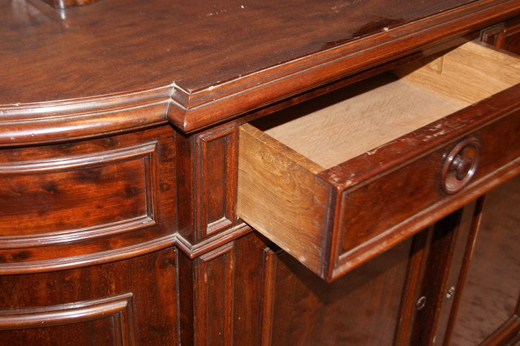 Credenza francese stile Luigi Filippo del 1800 in legno di mogano