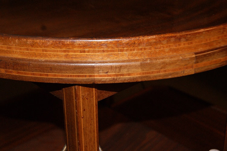Bellissimo tavolino francese del 1800 con vassoio in cristallo stile Luigi XVI