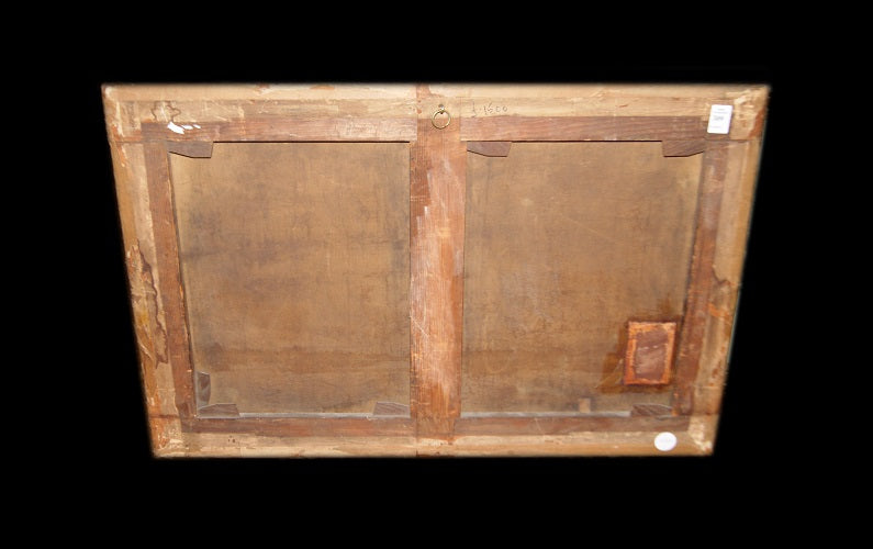 Quadro antico veduta marina inglese del 1700 Olio su tela