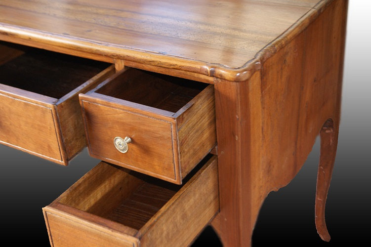 Scrittoio francese del 1800 stile Transizione in legno di noce