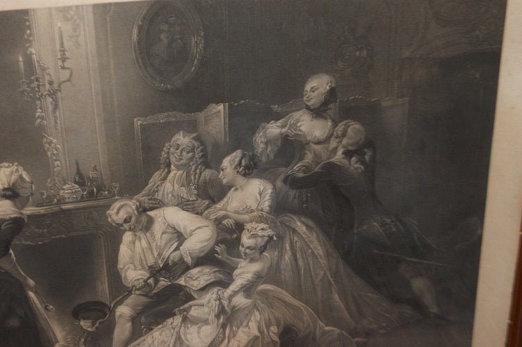Coppia di bellissime stampe antiche francesi del 1800 con personaggi